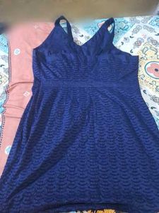 Navy Blue Sleeveless Dress