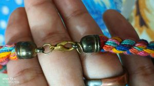 Women Gold Toned Handcrafted Multicolour Necklace