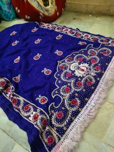 Aari Unique Work Saree With Blouse,,,,🤩
