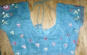 Floral Embroidered Saree