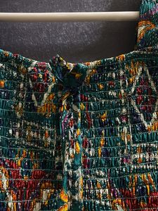 Girls' Green Patterned Top