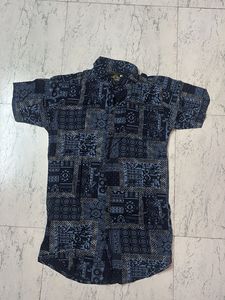 Patterned Short Sleeve Shirt
