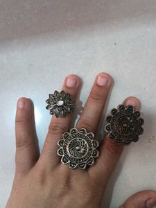 Boho Statement Rings - Set of 3