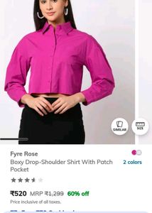 Hot Pink Button-Up Shirt