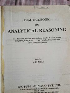 Analytical Reasoning Practice Book