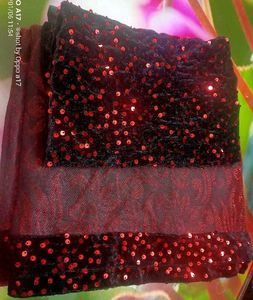 Lycra Saree With Velvet Blouse Material
