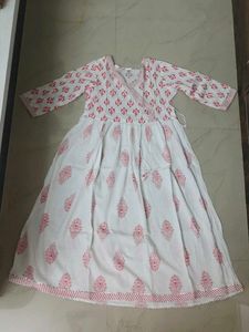 White Printed Kurta