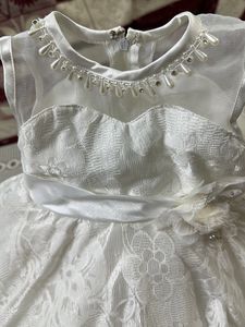 White Frock Multi Layer Frill