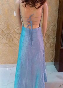 Stunning blingy shimmery heavy Backless gown