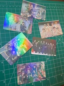 skz group photocards- holographic