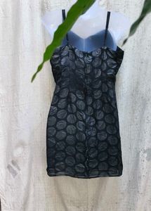 I. Black Polka Dot Dress
