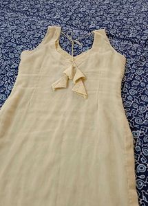 Elegant Light Yellow Kurti