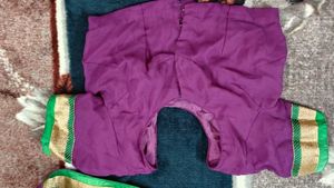 Purple Embroidered Saree