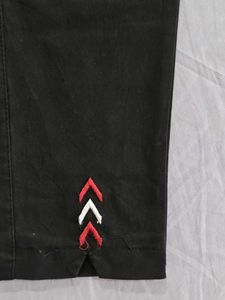 Black Embroidered Pants