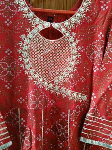 Bandhini Anarkali Kurta