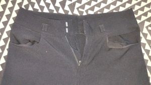 Black Straight Fit Trousers