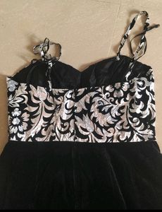 Party Wear Black Gown