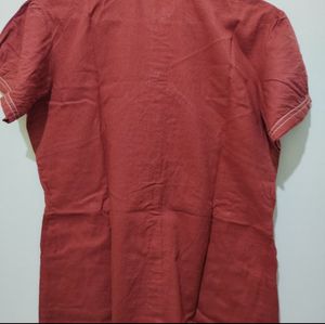 Sritika Rust Colour Tunic Top Kurti with pockets
