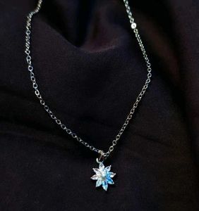 Sparkling Crystal Flower Necklace