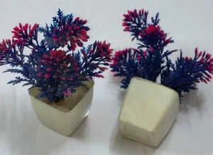 Plants 1 pair Blue multo Artificial Showpic indoor