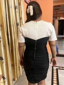 Korean Black Bodycon Mini Dress