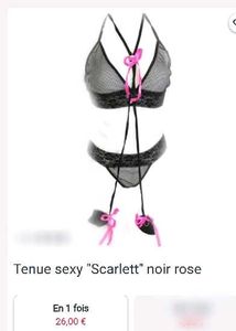 Lingerie 2 Pcs Fishnet, Wetlook See Through