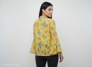 Floral Print Yellow Top