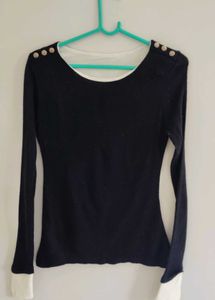 Elegant Black Long Sleeve Top