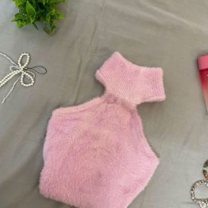 Halter Neck Knitted Top