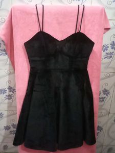 Black Velvet Mini Dress