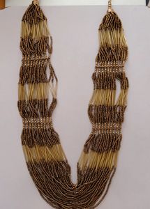 Multi Purpose Golden Copper Beads Necklace (1)