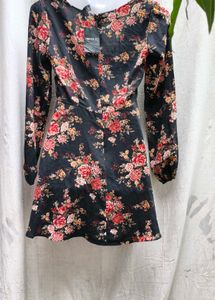 2226 GORGEOUS FOREVER 21 FLORAL MINI DRESS