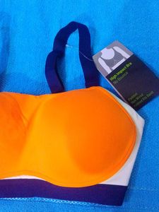 Orange Stylish Sports Bra