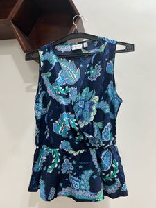 Vila Floral Print Top