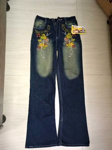 Embroidered Flare Jeans