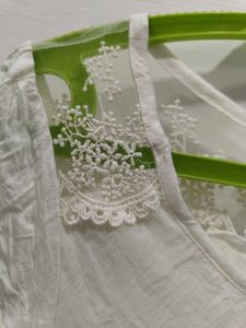 White Laced Tunic