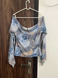 whimsical blue fairy top