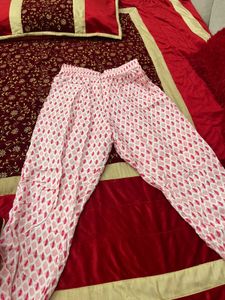 Elegant Pink Printed Kurta Set