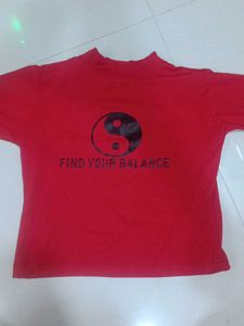 Red 'Find Your Balance' T-Shirt