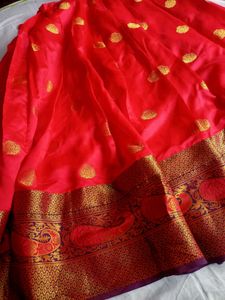 Red Silk Lehenga Choli Set