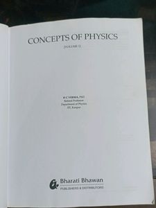 HC VERMA CONCEPTS OF PHYSICS