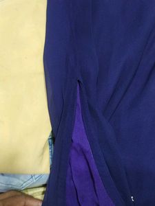 Navy Blue Embroidered Dress