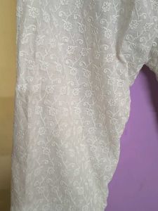 White Embroidered Palazzos