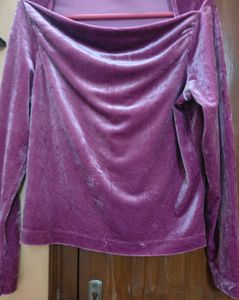 Imported Party Wear Velvet Top Double Layer