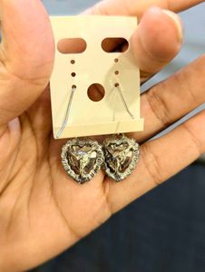 Blue Heart Earrings