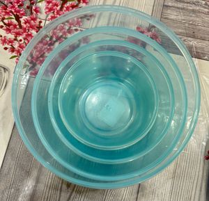 Round Plastic Container Set Of 4