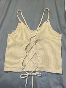 Light Green Open Back Top