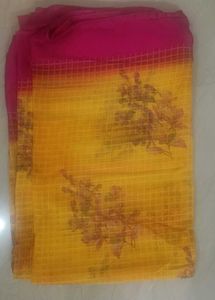 Gorgeous Pink &amp; Yellow Saree