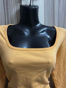 orange  Long Sleeve Top