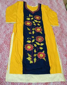 Embroidery Cotton Kurti